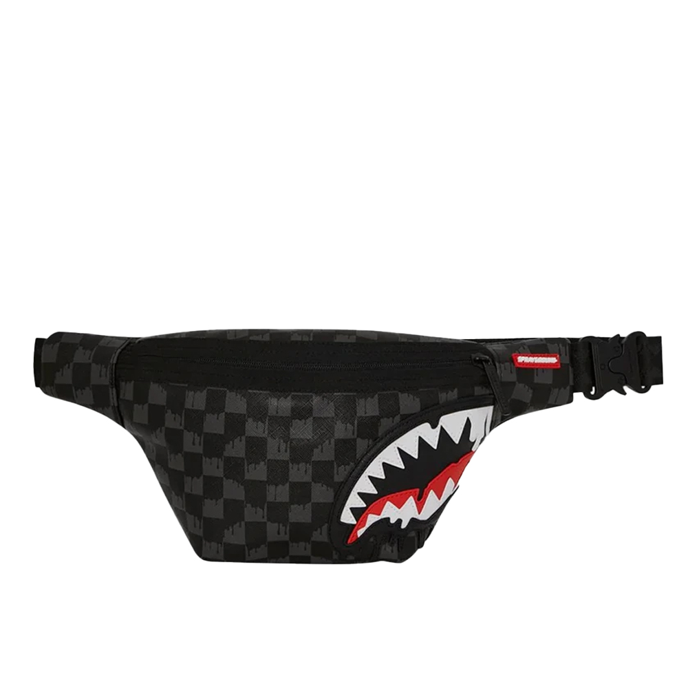 SPRAYGROUND Dripping Sharks In Paris Savvy Crossbody Unisex Τσαντάκι Μέσης - Μαύρο